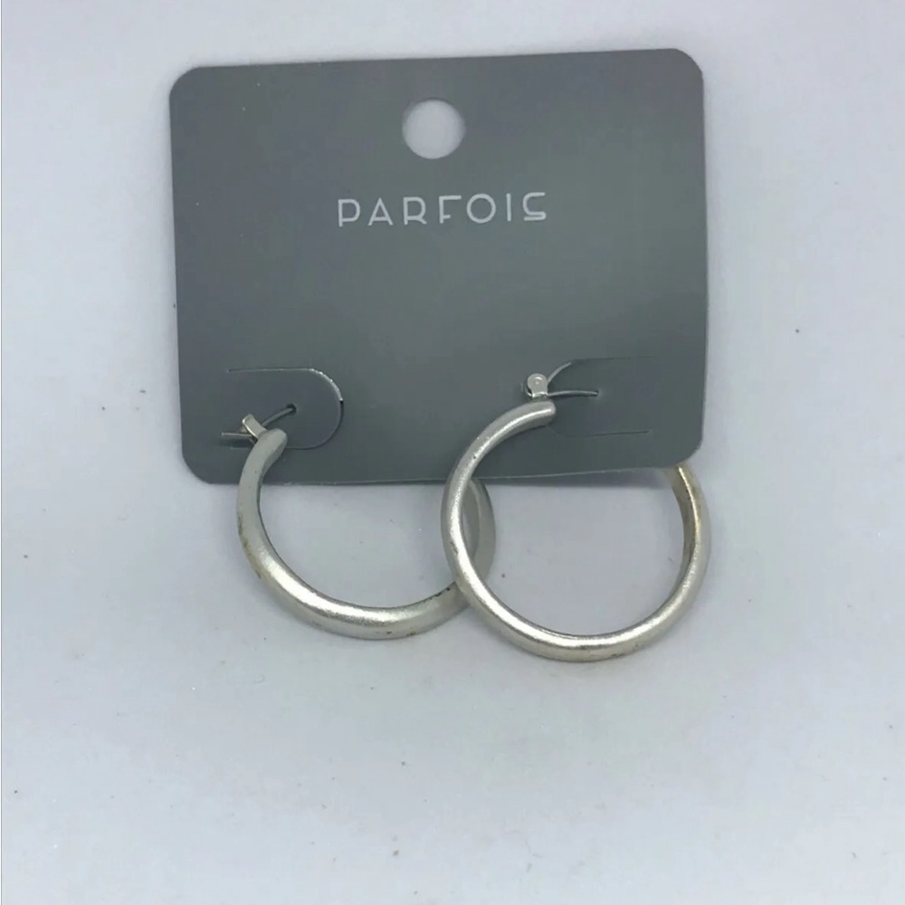 Parfois Silver Plated Hoop Earrings